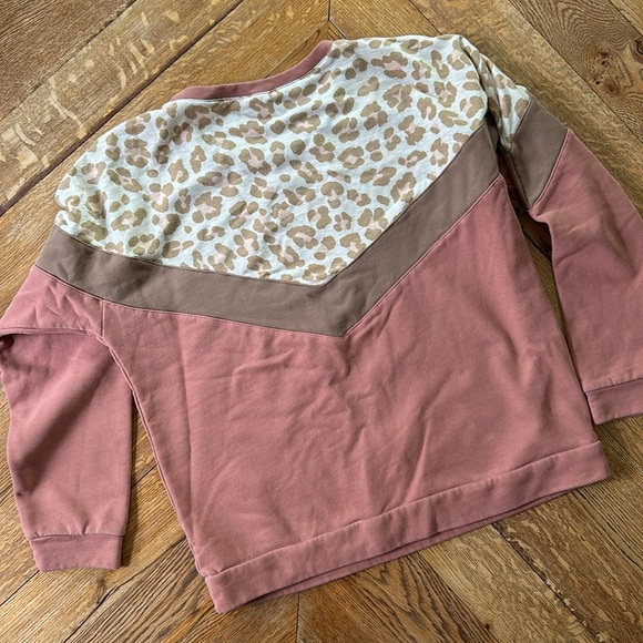 Hem + Thread Leopard Sweatshirt - Picture 2 of 3